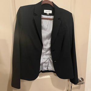 Calvin Klein Navy Suit Jacket 8